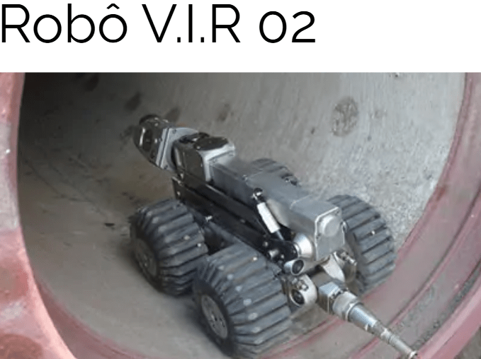 Caça Vazamento com Robô Robô V.I.R 02