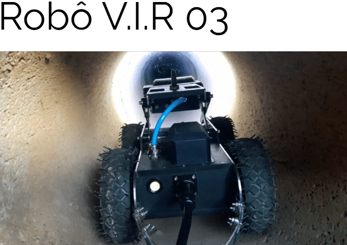 Caça Vazamento com o Robô V.I.R 03