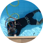 Técnicos especialistas em caça vazamento de piscina. Por meio de microfilmagem e sistema acústico ultrassom. Após a detecção efetuamos o reparo do cano.